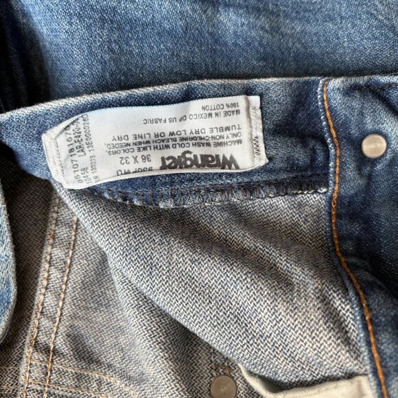 Wrangler Jeans Faded Blue Wash - Picture 6 of 6